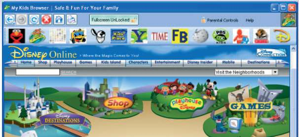 KidSplorer» Dalším velmi jednoduchým prohlížečem internetu v anglickém jazyce je KidSplorer. Umožňuje rodičům provést řadu užitečných nastavení, např.