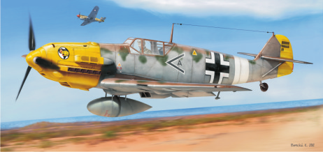 Bf 109E-7 Trop GERMAN WWII FIGHTER 1:48 SCALE PLASTIC KIT 824 intro No other aircraft of the German Luftwaffe is so intimately connected with its rise and fall in the course of the Second World War