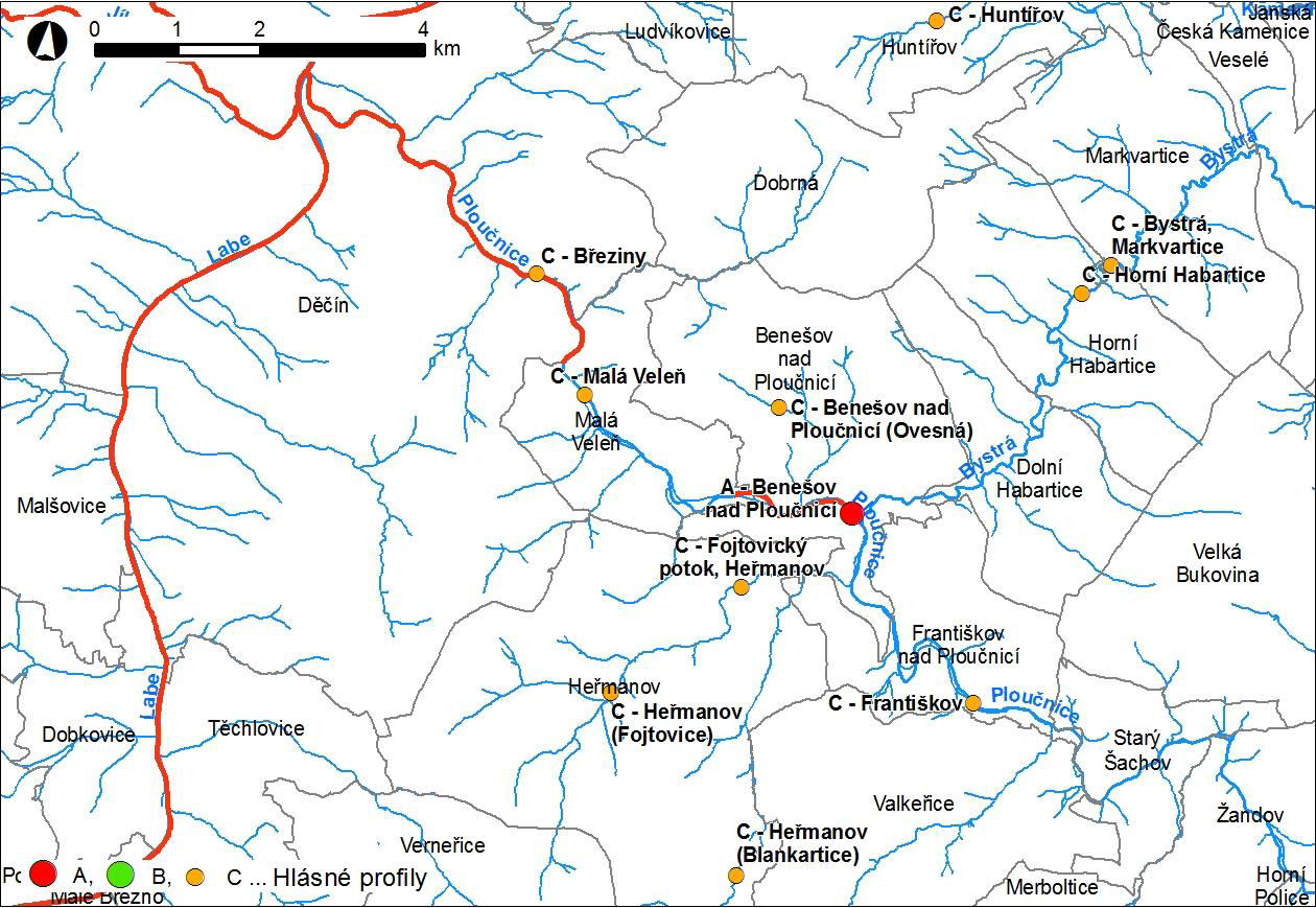 Obr. 1 Přehledná mapa řešeného území Obr.