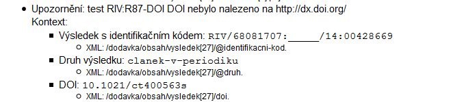 Oprava chyb - příklady Rok vydání nezadán Neuvedeno číslo článku DOI