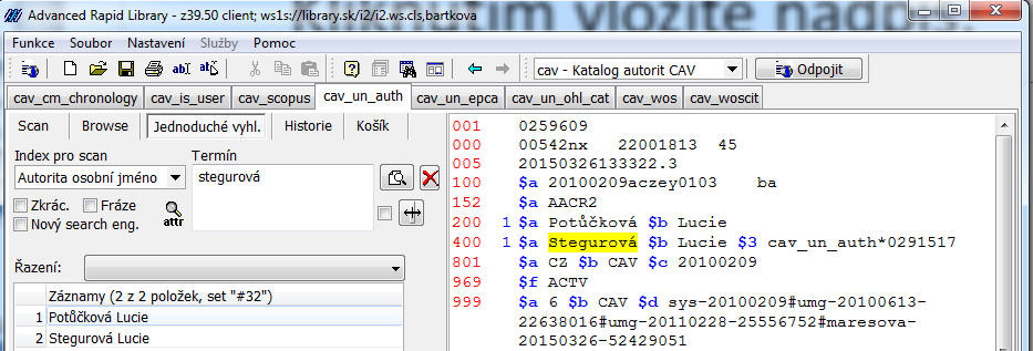 Oprava chyb příklady upozornění na shodu RČ Kontrola upozorňuje na shodu RČ zkontrolujeme v klientovi, zda se