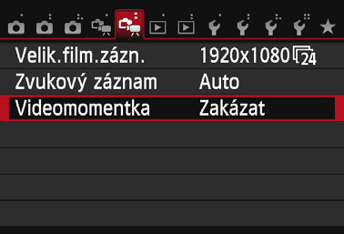 3 Snímání videomomentek Vytvoření alba videomomentek 7 Pořiďte první videomomentku. Stiskněte tlačítko <A> a pořiďte videomomentku. Modrý pruh znázorňující dobu snímání se bude postupně zmenšovat.