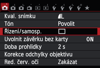 Stručná referenční příručka i: Citlivost ISON o Stiskněte tlačítko <i>. o Stisknutím tlačítek <Y> <Z> nebo otáčením voliče <6> vyberte citlivost ISO a stiskněte tlačítko <0>.