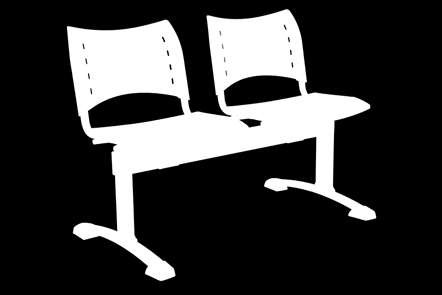 SMART Konferenční židle se stabilní svařovanou konstrukcí.