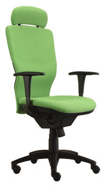 VISION Moderní multifunkční velmi pohodlná managerská židle, vhodná i pro vyšší postavu. EMA Moderní kancelářská židle, ergonomicky tvarovaný opěrák s výškovým nastavením zad.