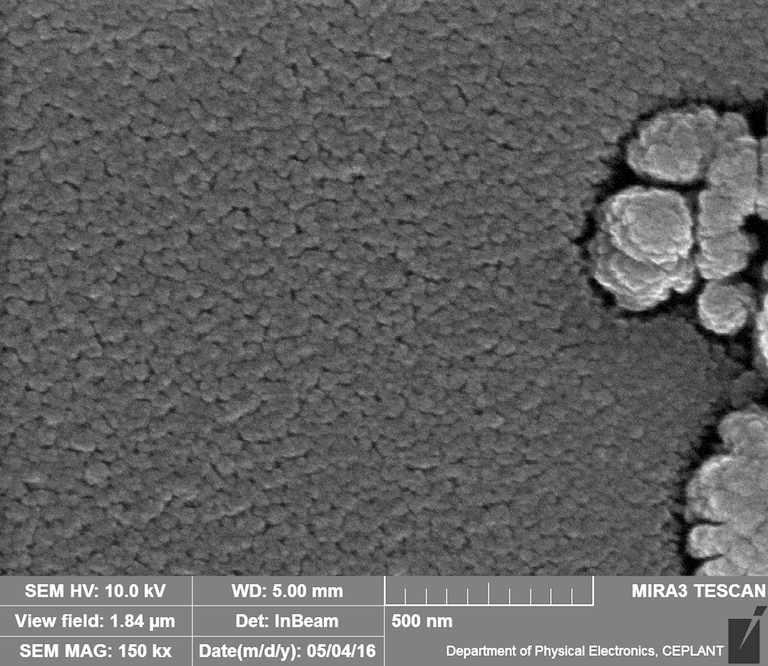 Kapitola 2. Experimentální část 38 2.3.4 Rastrovací elektronová mikroskopie (SEM) Snímkování bylo provedeno na rastrovacím elektronovém mikroskopu Tescan MIRA3. Na obrázcích 2.7 a 2.