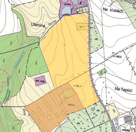 OBCHODNĚ - PRŮMYSLOVÝ AREÁL VESECKO Evidenční číslo lokality: 5109-001 Turnov Daliměřice Rozloha lokality: 270 000m 2 Převažující typ vlastnictví: smíšené Průmyslová zóna se nachází severovýchodně od