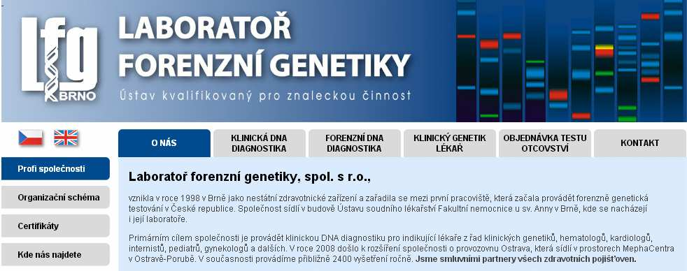 3) Interpretace DNA profilů http://www.lfg-brno.