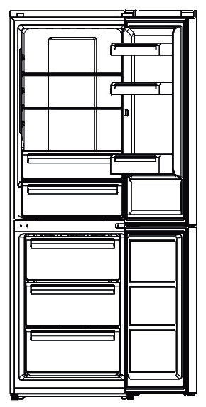 GB II. OVERVIEW Fridge Balconies Fridge Shelves FRESH ZONE - compartment for fresh meat and fish Crisper Freezer Drawers Note: Above picture is for reference only.