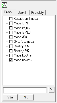 4.2 Povinné a nepovinné výkresy 4.2.1 Povinné výkresy mapa KN mapa zájmu mapa návrhu 4.2.2 Další výkresy ( nepovinné ) mapa BPK výkres BPEJ mapa porostů mapa kostry zpět na začátek 4.