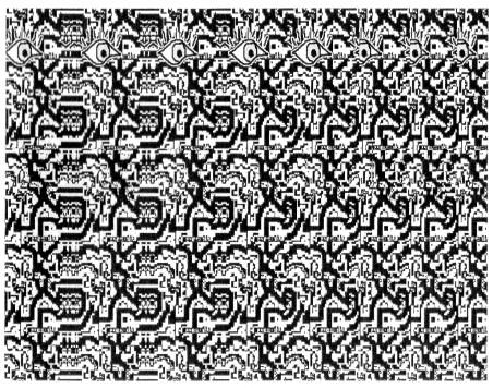 A) Karta 1 B) Karta 2 C) Karta 3 Obr. 23: IFS stereogramy [5] 3.