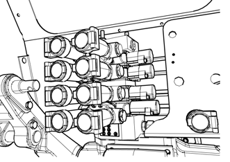 ELEKTROHYDRAULIKA P+13N011 VNĚJŠÍ OKRUH HYDRAULIKY Dodává tlakový olej pro hydraulické spotřebiče připojené na vnější