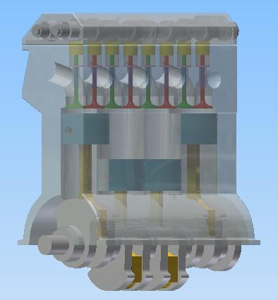 10) CAD model motoru 10.1) Tvorba modelu Schéma postupu práce: Obr. 23: 2-D výkresy součástí Obr.