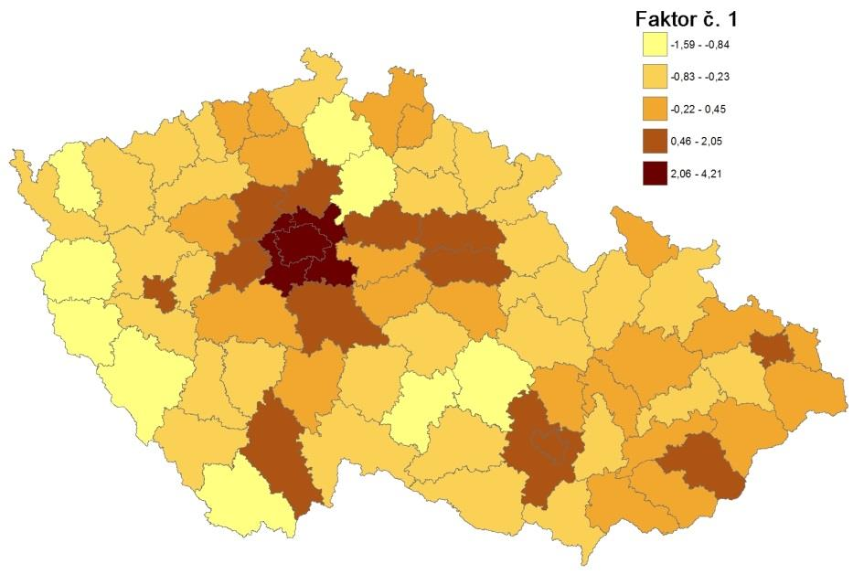 ficky váženou regresi, a tak dokázat jisté souvislosti mezi proměnnými, ale výchozí databáze byla pro tuto analýzu nevhodná.