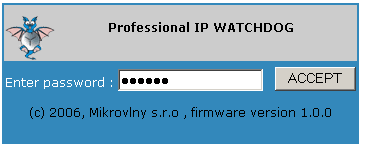1. Popis zařízení Professional IP WATCHDOG je zařízení pro automatické hlídání funkce a restartování zařízení připojených do výstupu 230VAC.