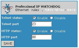 MENU - Security Toto menu se dále dělí na dvě submenu: SUBMENU - Login option V tomto submenu je možné definovat MAC a IP adresy, ze kterých lze povolit dálkovou správu zažízení.