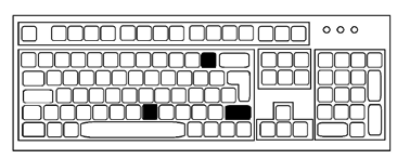 + Klávesa Backspace zase maže napsané znaky na levou stranu. Směrové klávesy se šipkami slouží k posunům v textu, nabídce Klávesa Enter slouží k potvrzení příkazu nebo k přesunu na další řádek. 1.2.