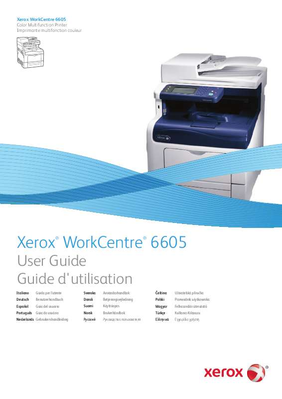 Můžete si přečíst doporučení v uživatelské příručce, technickém průvodci, nebo průvodci instalací pro XEROX WORKCENTRE 6605.