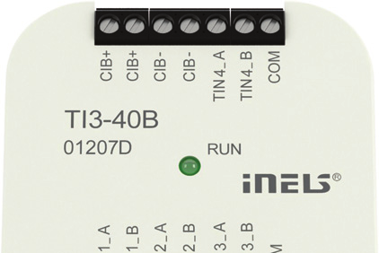 Teplotní vstup jednokanálový a čtyřkanálový TI310B, TI340B Jednotky jsou určeny pro připojení jednoho (TI310B) nebo až čtyř (TI340B) externích teplotních senzorů.