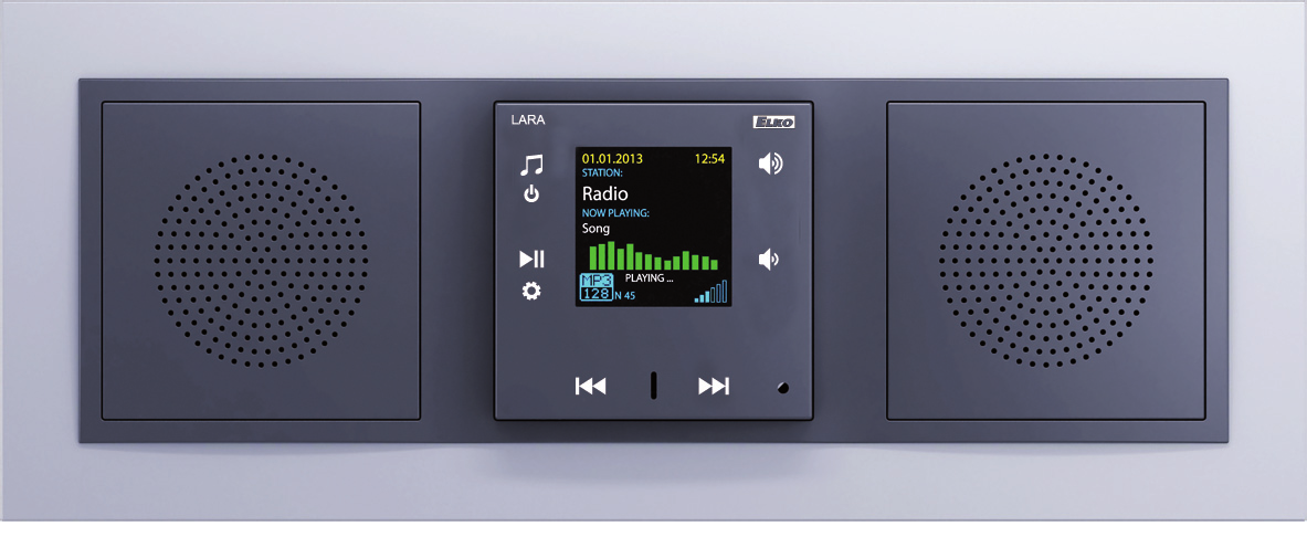 LARA Radio LARA Radio je přehrávač hudby a internetových rádií v rozměru vypínače v designu LOGUS 90.