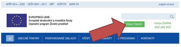 OPŽP 2014 2020 Systém podávání žádostí Žádosti se podávají výhradně elektronicky - IS KP14+ (součástí jednotného monitorovacího systému MS2014+),