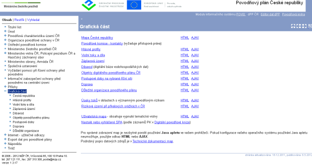 Povodňové plány http://www.dppcr.cz např.
