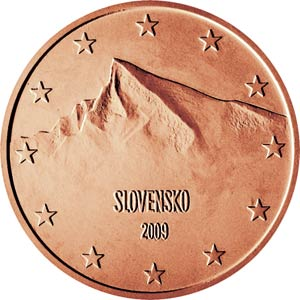 Slovenské euro mince 2 1