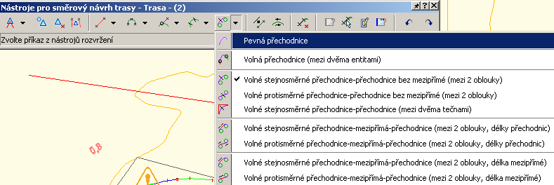 Pro vložení samotné pevné či volné přechodnice jsou k dispozici následující možnosti vložení. Tyto návrhové prvky mají společné to, že mohou být vkládány jako prvky pevné, plovoucí a volné.