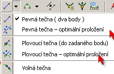 Záložka Proužky je určena pro správu zobrazovaných pruhů nad a pod zobrazením podélného profilu. 4.2.