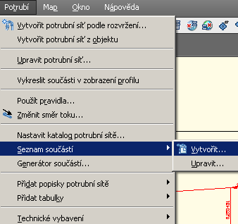 6. Trubní sítě 6.1. Vytváření trubních sítí Stejně jako lze vytvářet komunikace či jiné liniové stavby, tak lze vytvářet i vedení potrubních sítí a dalších inženýrských sítí v terénu.