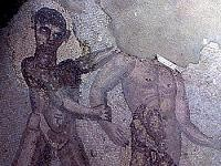 Obr. 59. Mozaika pocházející z podlahy baziliky. Obr. 60.