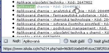 Příklad chybějících (nevyplněných či nesprávně vyplněných) matričních údajů na záložce Matrika: 4.