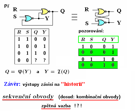3. Sekvenční logické obvody - úvod Sledujme