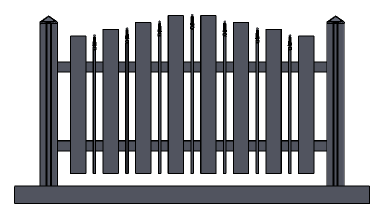 š1 Zaměřovací rozměry kombinovaných plotů Při návrhu plotových polí a jejich následném zaměření se musíme uvědomit, že pokud máme více plotových polí a každé má jinou šířku, tak máme dvě možnosti.