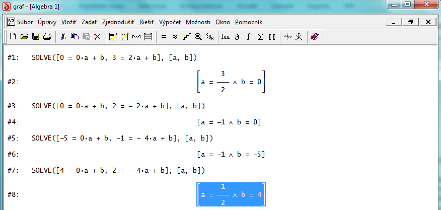 Výsledky Príkladu 9 Predpis (rovnica) lineárnej funkcie z úlohy a) je f: y = x 7. Predpis (rovnica) lineárnej funkcie z úlohy b) je f: y = 3 1 x + 2.