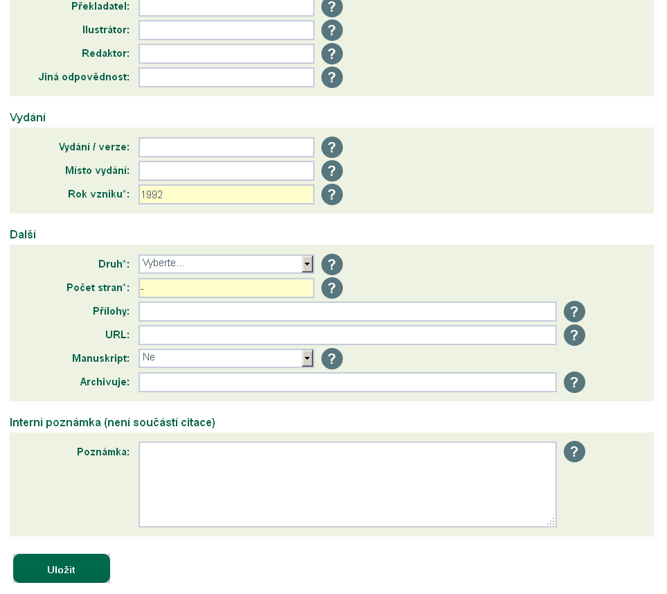 3.4 Legislativní dokument Typ: Nepublikovaný dokument Vyhláška ministerstva životního prostředí České republiky č.