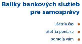 Balíky služieb pre samosprávy Uvedené