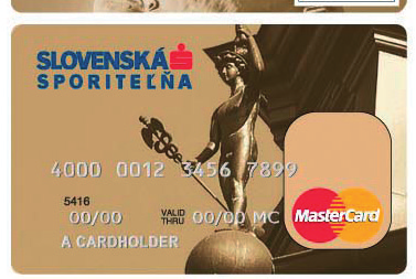 b) Embosované platobné karty TYP KARTY VISA Classic MasterCard Mass VISA Gold MasterCard Gold Platnosť karty 2 roky 2 roky 2 roky 2 roky Vydanie a používanie Platobnej karty 50 / ročne 50 / ročne 3