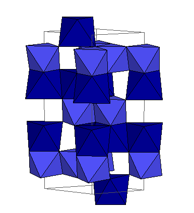 Struktura ilmenitu je uspořádanou odvozeninou korundové struktury.