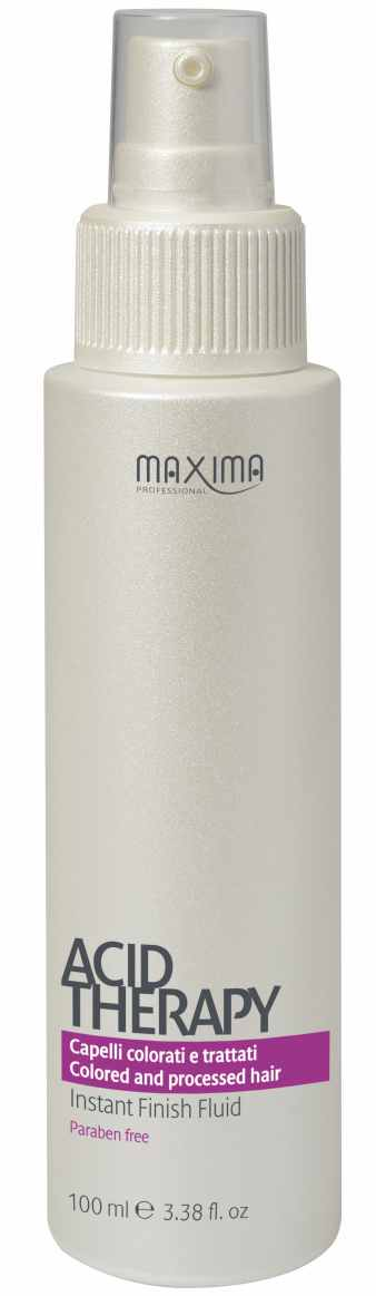 MAXIMA ACID THERAPY - COLORED AND PROCESSED HAIR MAXIMA ACID THERAPY - COLORED AND PROCESSED HAIR INSTANT FINISH FLUID FLUID ACID PRO STABILITU BARVY Sérum pro extra hebkost s lehkou a suchou