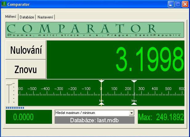 Databáze měřidel modul QmSoftu dokáže spravovat měřidla se vším, co kalibrační laboratoř ke své funkci potřebuje. Je možné zde vytvořit databázi zákazníků (pro daná měřidla).