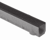 SELF LINE 100 100 Polymerbetonové pojezdové žlaby včetně roštů A15 B125 Stavební výška 55-110, celková šířka 130.