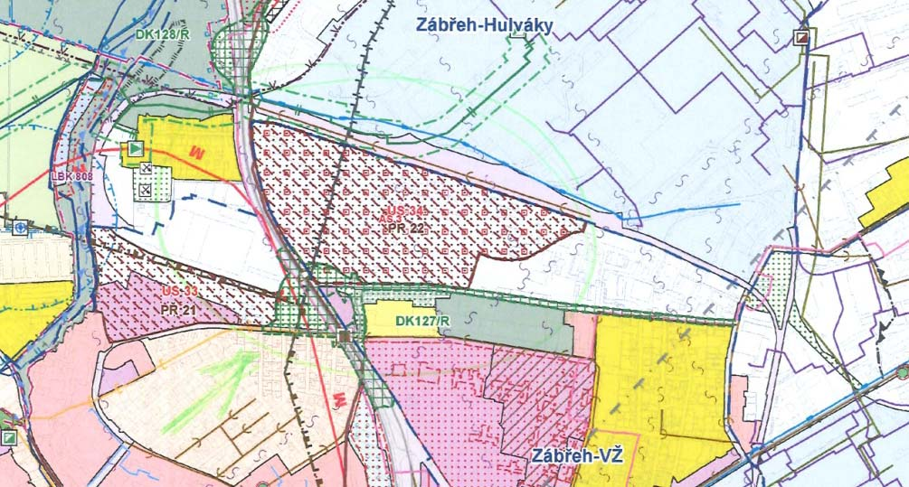 Současně platný Územní plán města Ostravy, schválený dne