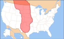 Regionální klimatický vývoj holocénu: Severní Amerika - kontinentální oblast Velkých plání (Great Plains) měla ve středním holocénu výrazně aridní klima - jehličnaté lesy s dominancí Picea glauca