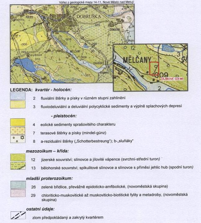 Orientační situace je patrná z následujícího obrázku: Z regionálního hlediska se zájmové území nachází v Orlické tabuli, která je dílčí částí východočeské tabule.