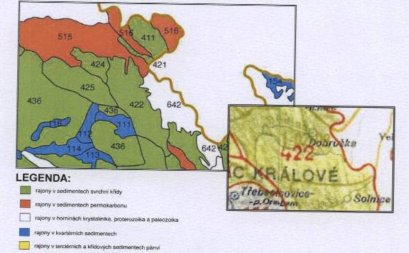 Situace je patrná z následujícího obrázku: Z regionálního hydrogeologického hlediska se