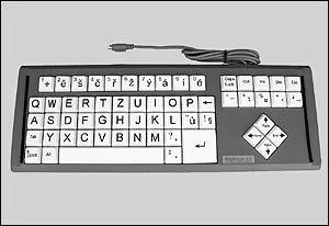 Ukázka technických pomůcek Klávesnice s plexisklovým krytem Obr. č.