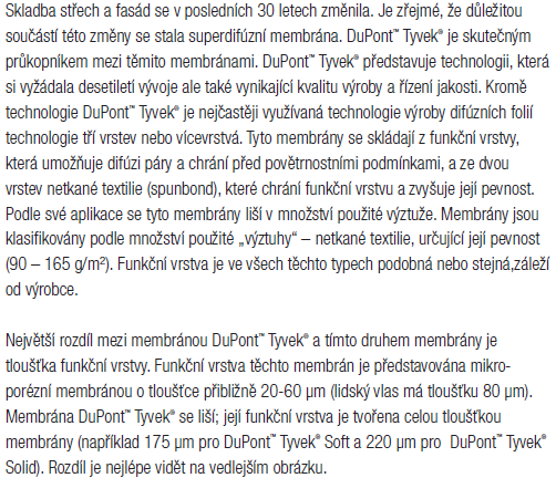 Flashspinning + SpunBond Tyvec (DuPond)