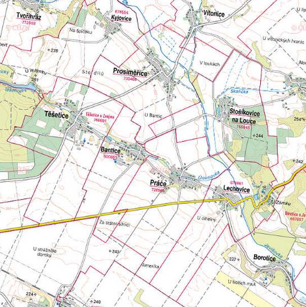 2.6 Mapka území Rozloha posuzované obce je 5,72 km 2 a její lokalizace je znázorněna na