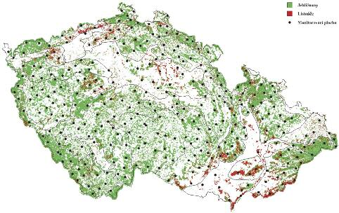 24 ZPRÁVA O STAVU LESA A LESNÍHO HOSPODÁŘSTVÍ ČESKÉ REPUBLIKY V ROCE 2009 stoupení třídy 1.